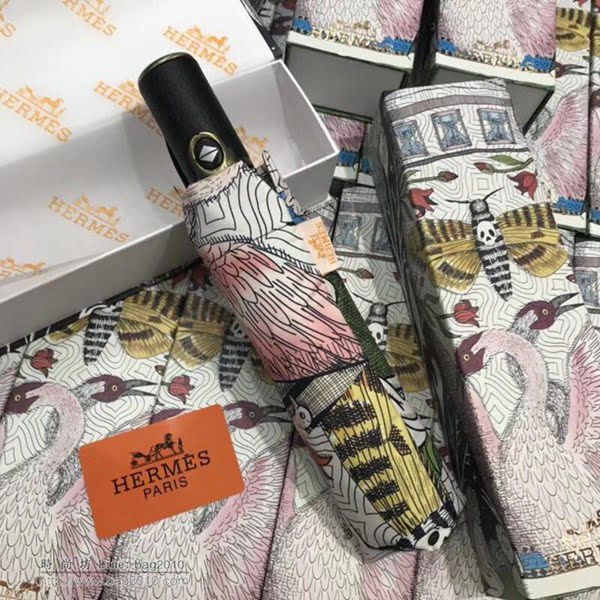 HERMES愛馬仕 專櫃同步 時尚單品 亞太專櫃最新款 全自動UV晴雨傘  zm1010